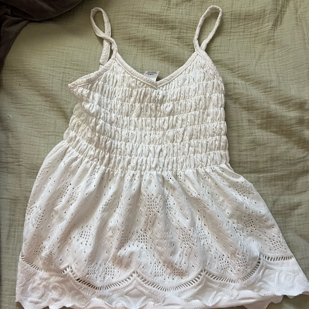 White babydoll top